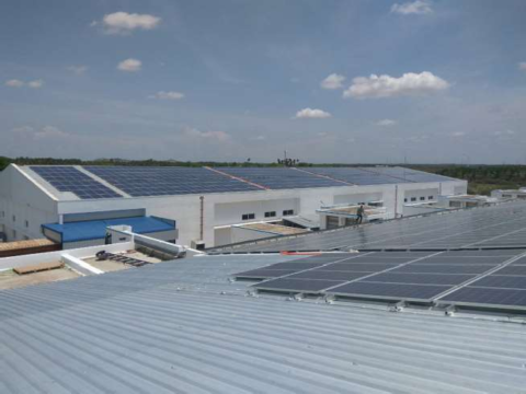 1 MW Roof top Solar Plant at Kangayam, Tamilnadu